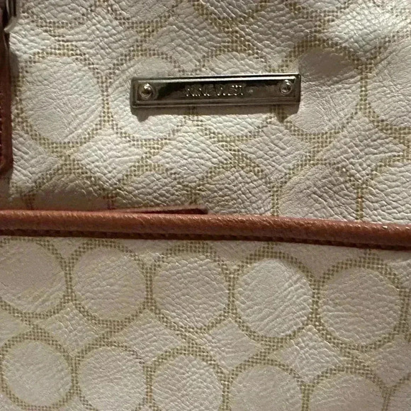 Nine West crossbody bag womens purse brown cream tan handbag - Picture 11 of 11